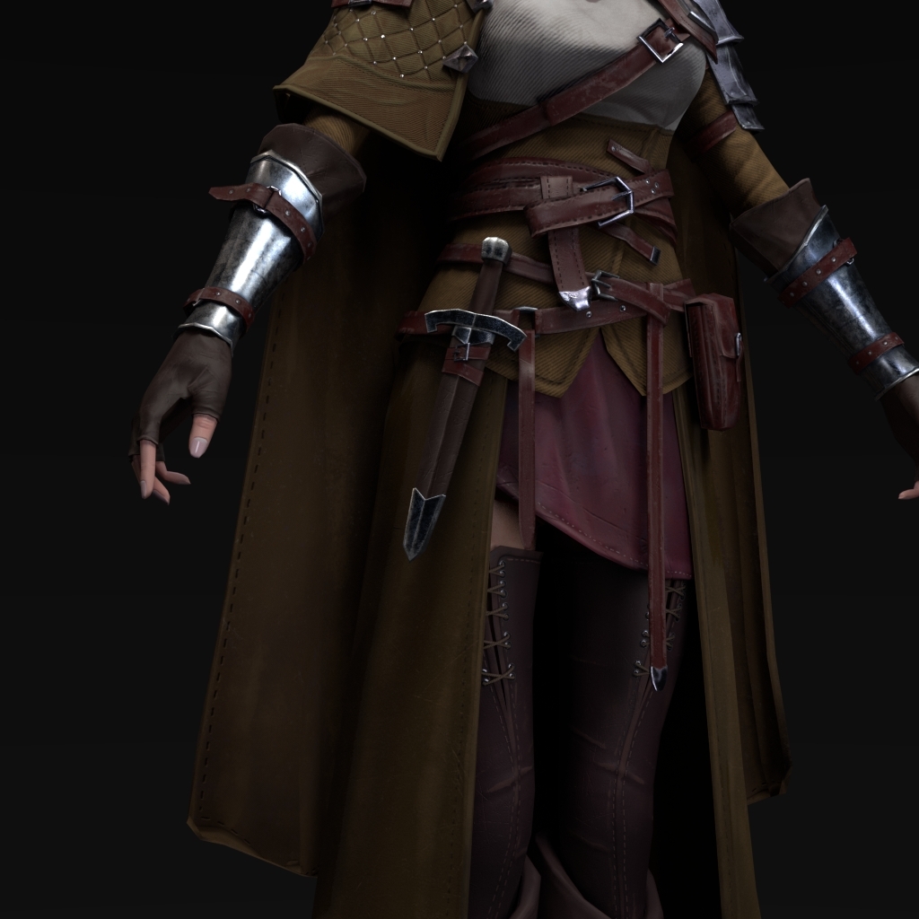 女刺客-原创-角色/人物/生物-火舞影从-cg模型网