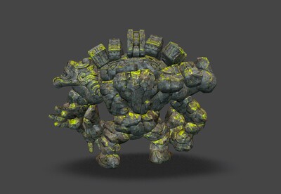 魔像石怪 符灵石怪【18组动画】次世代 石头怪 石灵守护者