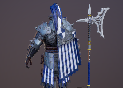 次世代 pbr 欧洲中世纪 皇家卫兵 铠甲战士 十字军 骑士 守卫 守护者