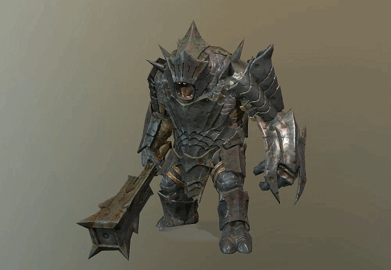 电影 魔戒 盔甲食人魔 次世代 盔甲巨魔 带动画 orc troll