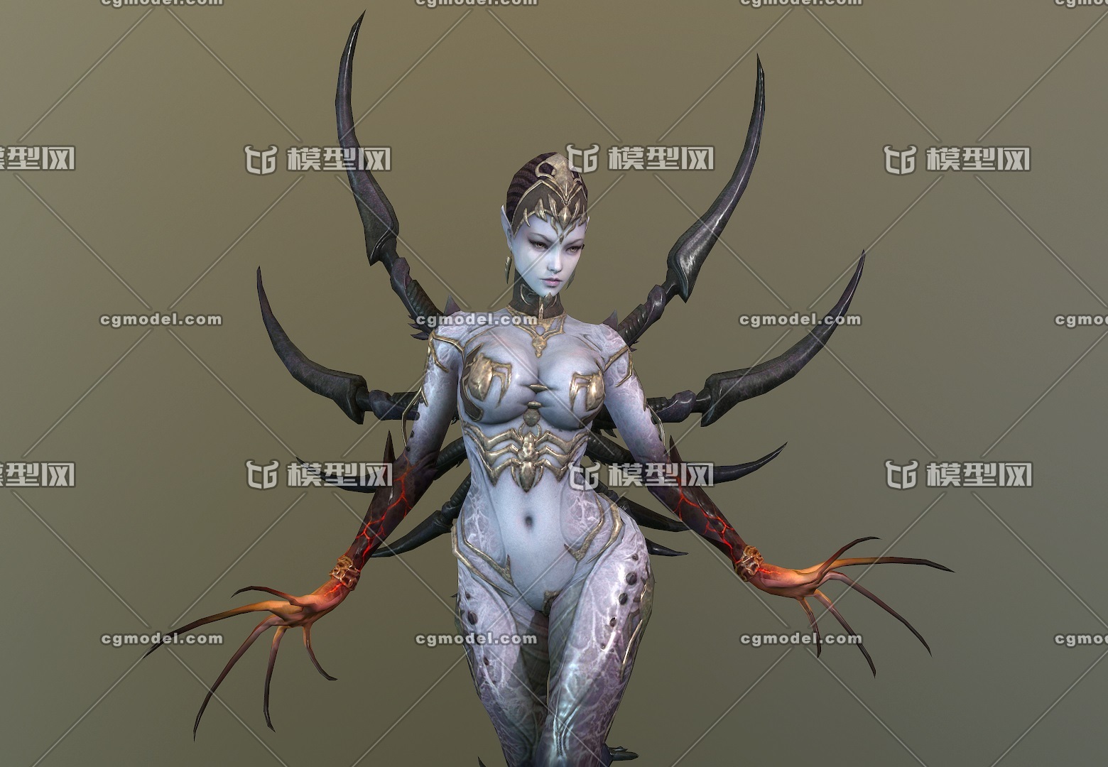 写实 异形魔女 helene 梦魇女魔 女魔头 evil demon