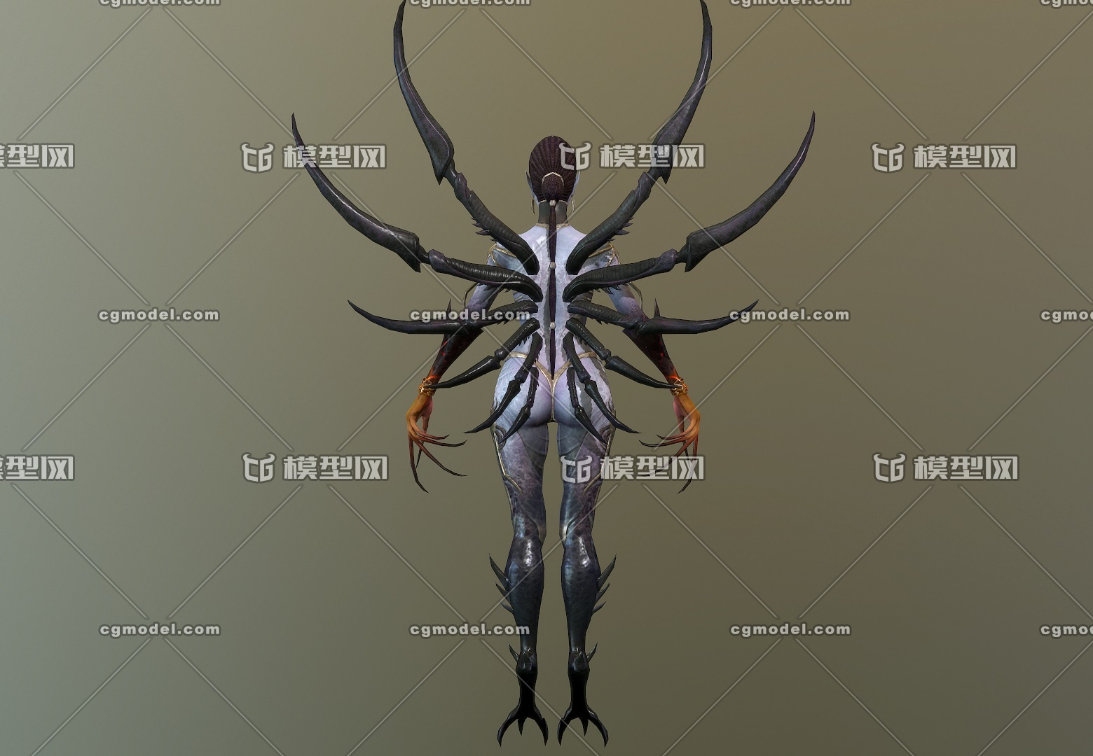 写实 异形魔女 helene 梦魇女魔 女魔头 evil demon