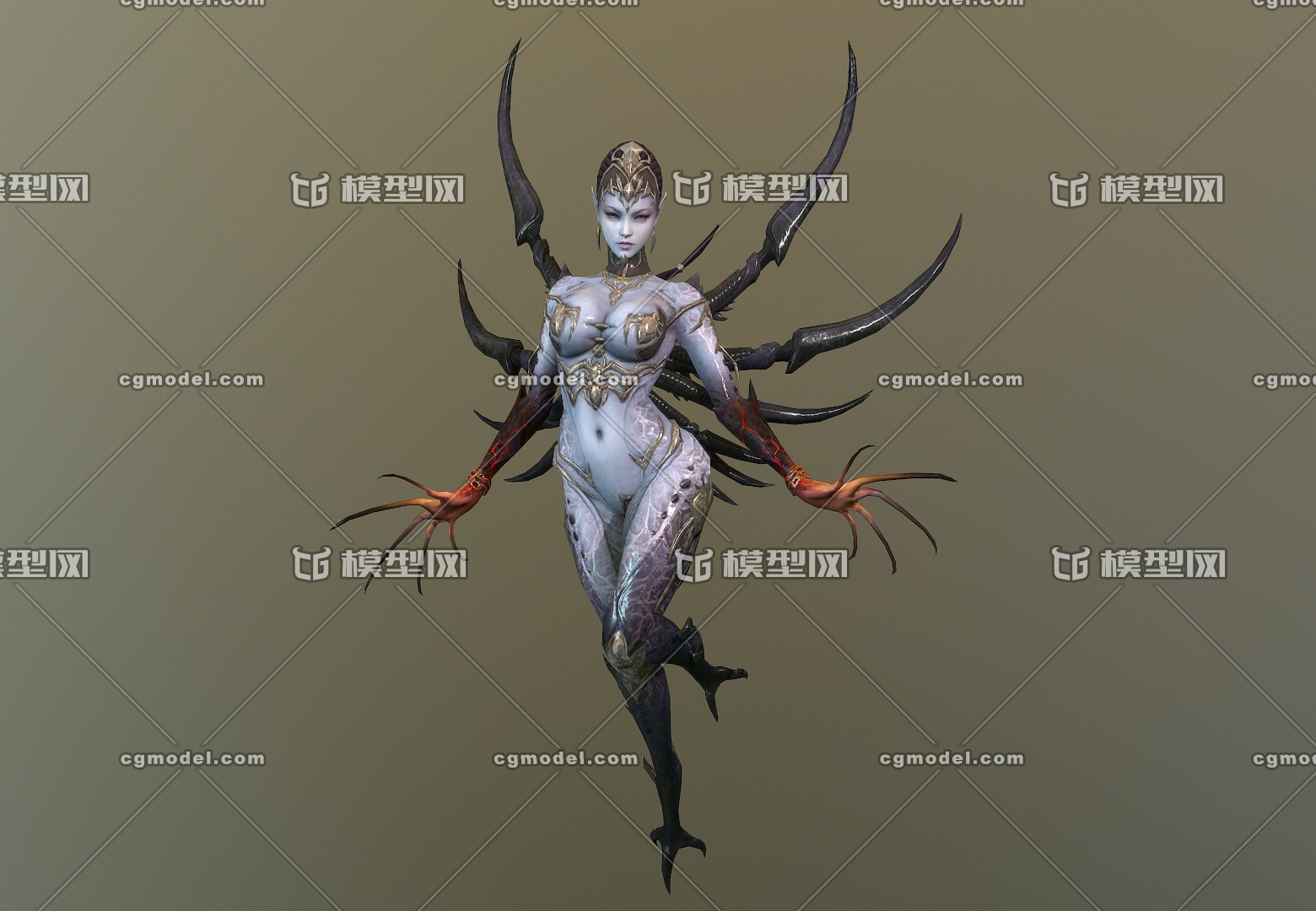 写实 异形魔女 helene 梦魇女魔 女魔头 evil demon