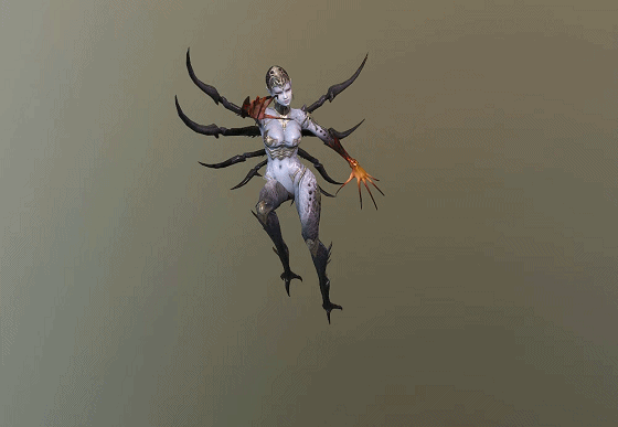 写实 异形魔女 helene 梦魇女魔 _marian作品_人物异形怪物_cg模型网