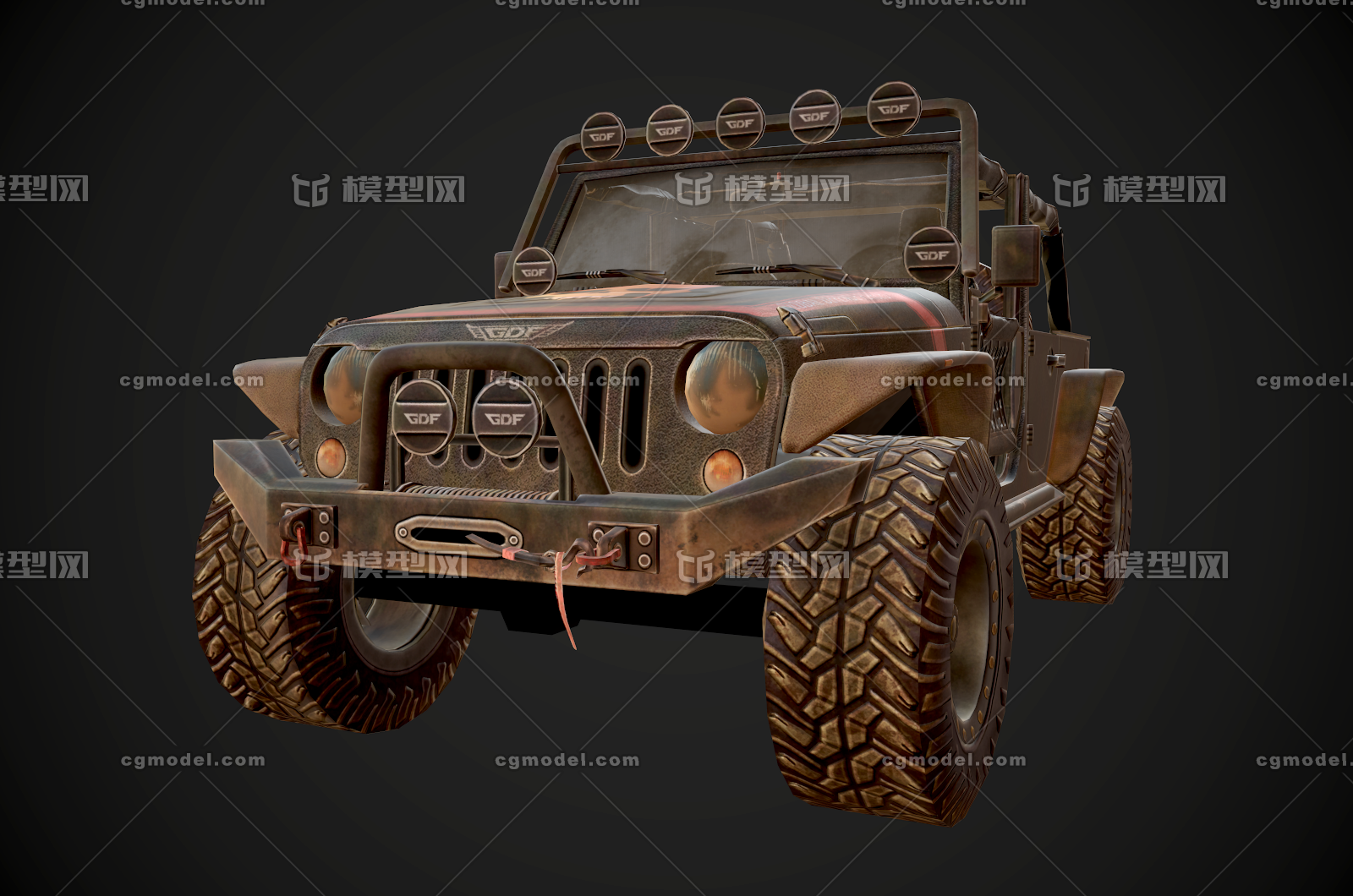 拉力赛 jeep 吉普 越野车 双座版 suv 汽车 美式肌肉车 大脚车