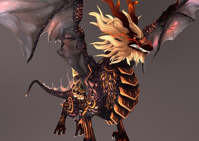 麒麟游戏怪物骑宠游戏宠物神兽年兽火麒麟