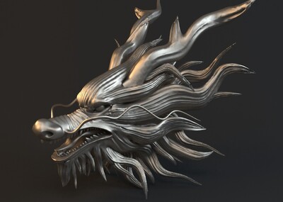 高精度 古铜龙头 模型!