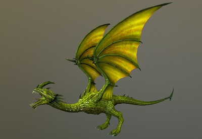 次世代  西方毒龙 恶龙  飞龙 dragon 绿龙