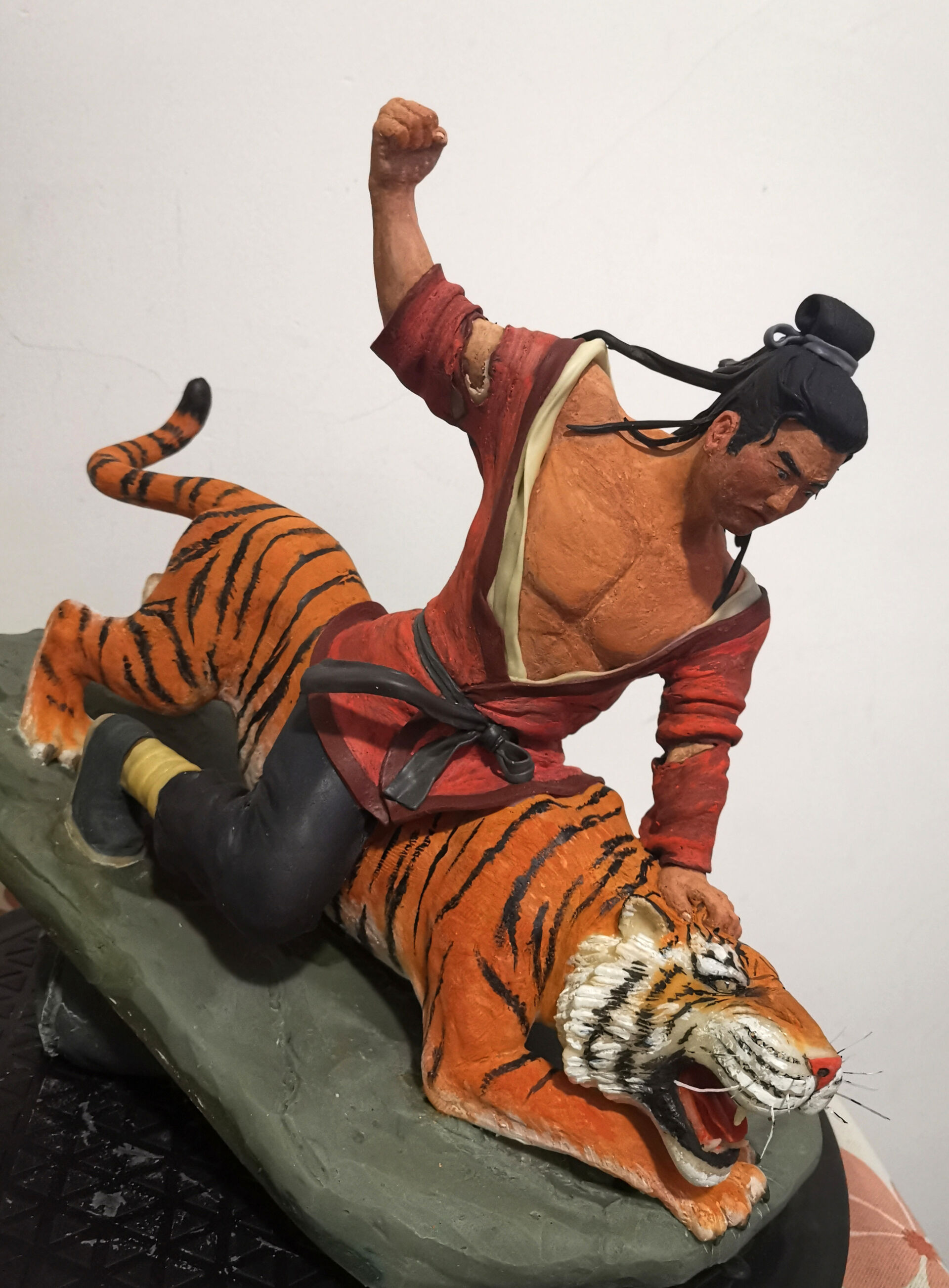 武松打虎面塑游戏美术师的情怀