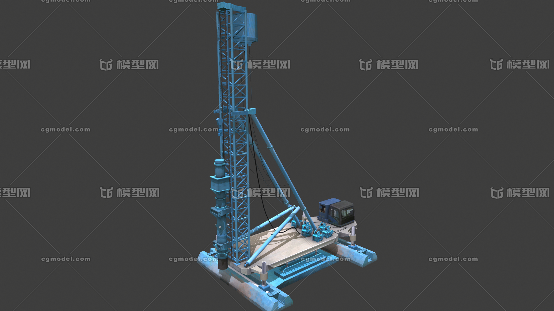 筒式柴油打桩锤_kamil作品_机械/器械工业设备_cg模型网