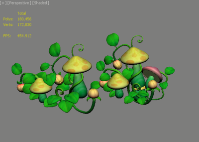 q版场景可爱花草01