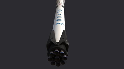 spacex公司的猎鹰9号block 5型火箭 falcon-9 spacex火箭