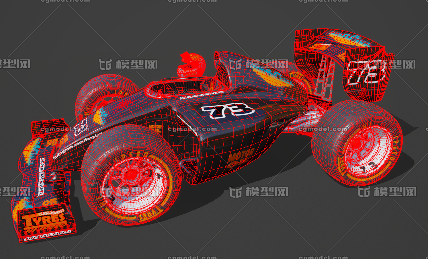 次世代pbr 卡通q版可爱赛车方程式赛车formula F1赛车 头盔 Cg模型网 Cgmodel 三维设计师交流互动平台 专注多品类3d模型下载 原创作品分享 软件学习