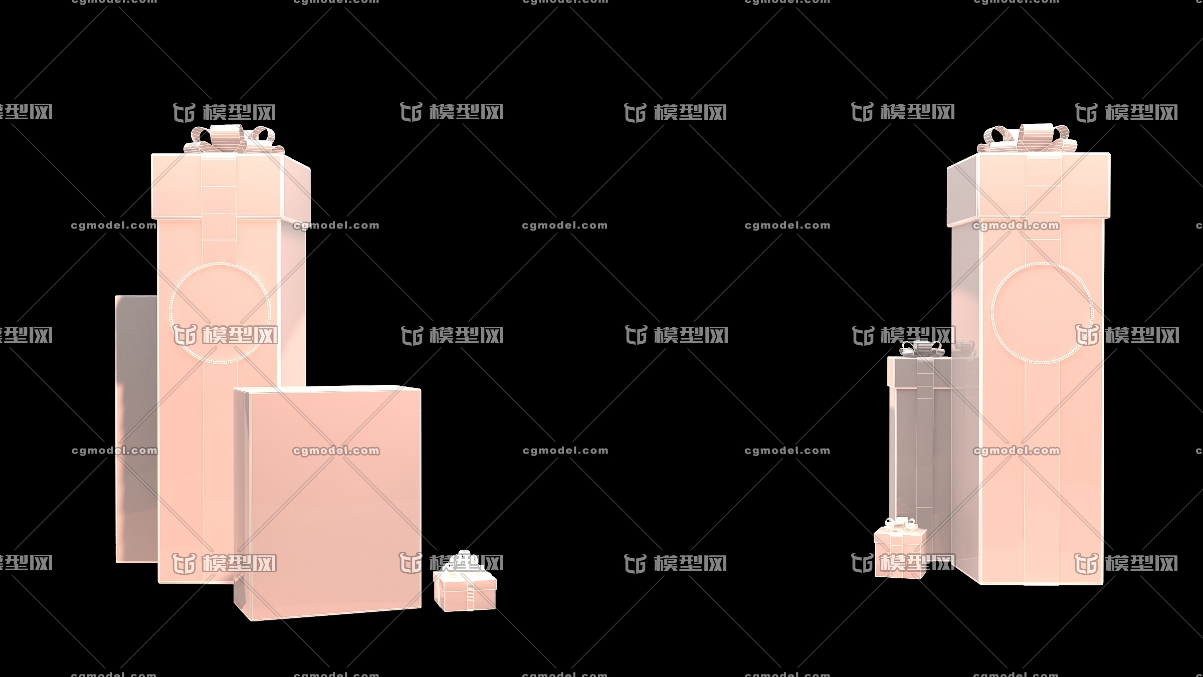 礼物盒背景素材 Cg模型网 Cgmodel 三维设计师交流互动平台 专注多品类3d模型下载 原创作品分享 软件学习