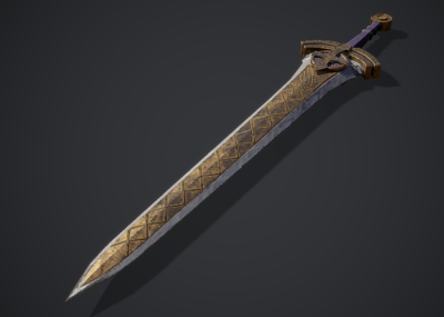 pbr 光明大剑 战神之剑 宝剑 神兵利器 死神之剑 巨剑 古剑 武器 兵器