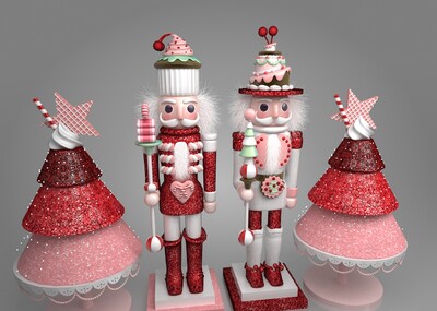 圣诞 可爱 胡桃夹子 圣诞装饰 玩具 _linanxious作品_美陈公共/休憩