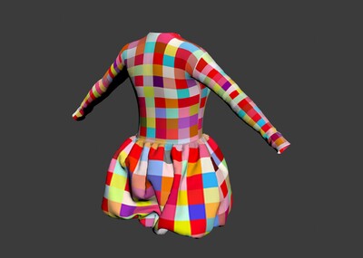 女试蓬蓬裙模型 服装模型 影视模型