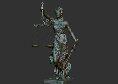 西方雕塑模型 公正 秩序女神(3d打印模型)