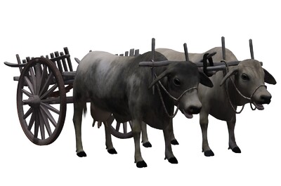 古代牛车结构图图片
