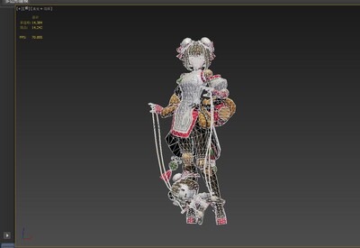 中国风 悬丝傀儡 【带动画】次世代提线木偶 丸子头女孩