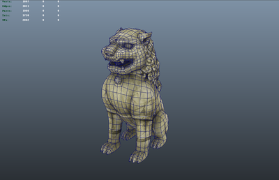 石狮 石狮子 唐朝石狮 唐朝 石头狮子 _飘渺大哥作品_建筑历史建筑_cg