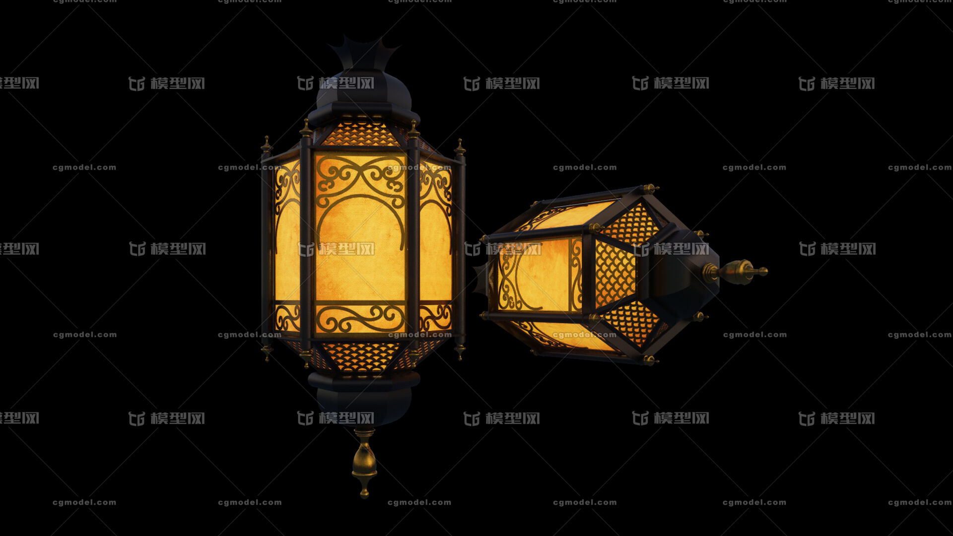 古代宫灯 波斯宫灯模型-灯具模型库-FBX(.fbx)模型下载-cg模型网