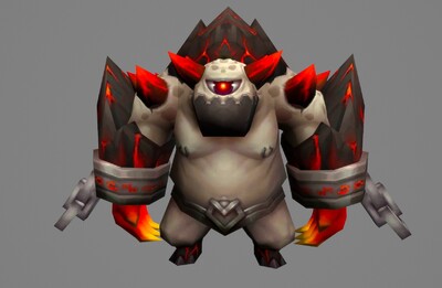 卡通独眼怪 熔岩怪【7组动画】简模 monster 手绘 怪物boss