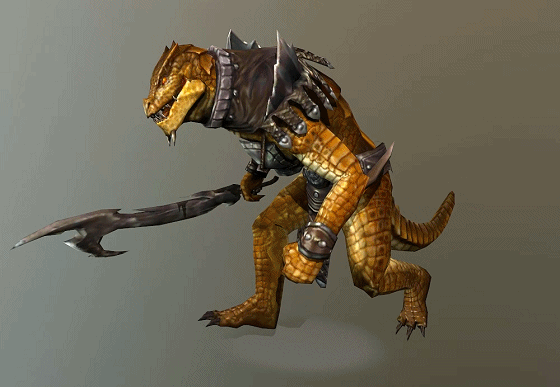 次世代 蜥蜴战士 带动画 写实蜥蜴士兵 blizard