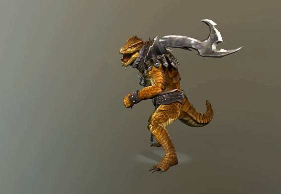 次世代 蜥蜴战士 带动画 写实蜥蜴士兵 blizard