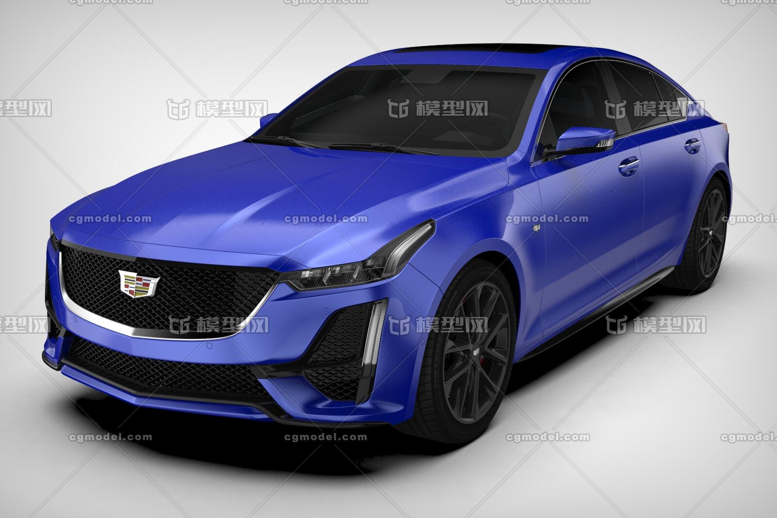2020凯迪拉克ct5铂金运动版_cad_我想劫个色作品_车辆轿车_cg模型网