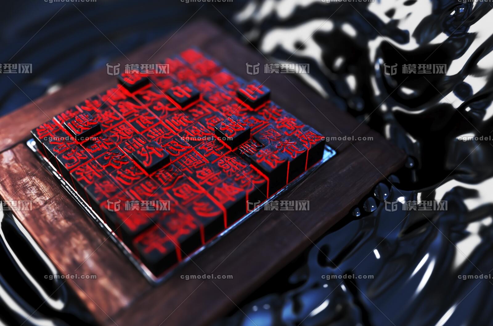 活字印刷 古代印刷模型-古代场景模型库-3ds Max(.max)模型下载-cg模型网