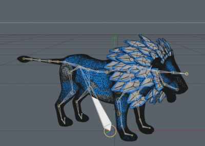 动物 机械化 未来 科幻 兵器 带骨骼绑定 游戏角色 游戏怪物 机器狮子