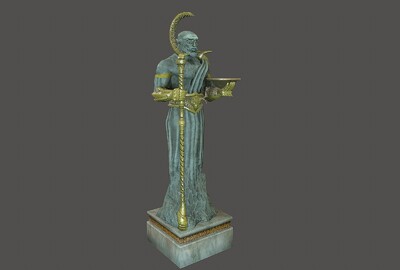 次世代 简模冥王哈迪斯雕塑 希腊神话人物石像