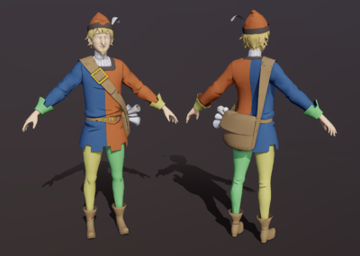 二次元 日风 日漫 卡通 欧洲中世纪 童话 信使 邮差 邮递员