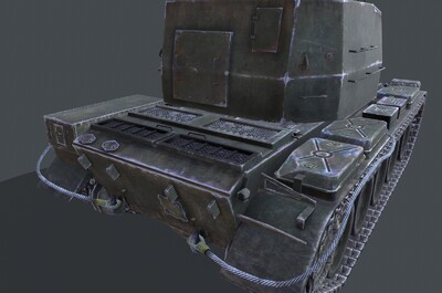 pbr次时代材质pgz88自行高炮