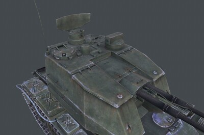 pbr次时代材质pgz88自行高炮