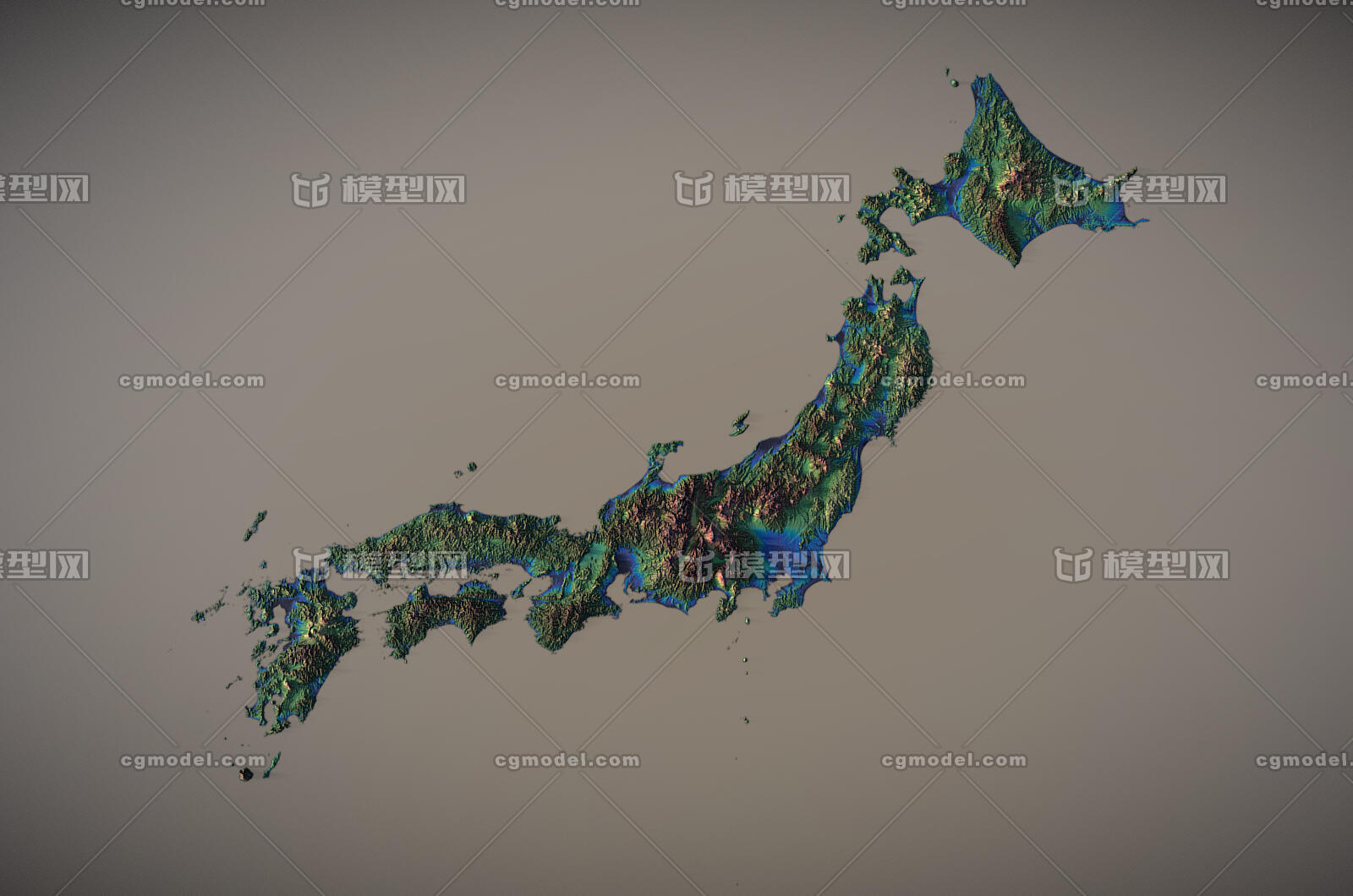 018日本地图3d地形日本岛地形地貌大山山体山脉山峰景观景点旅游ar Vr Cg模型网 Cgmodel 三维设计师交流互动平台 专注多品类3d模型下载 原创作品分享 软件学习