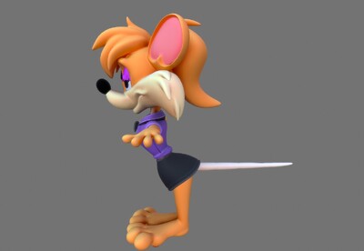 卡通 动画角色 女老鼠  卡通形象 rhubella rat