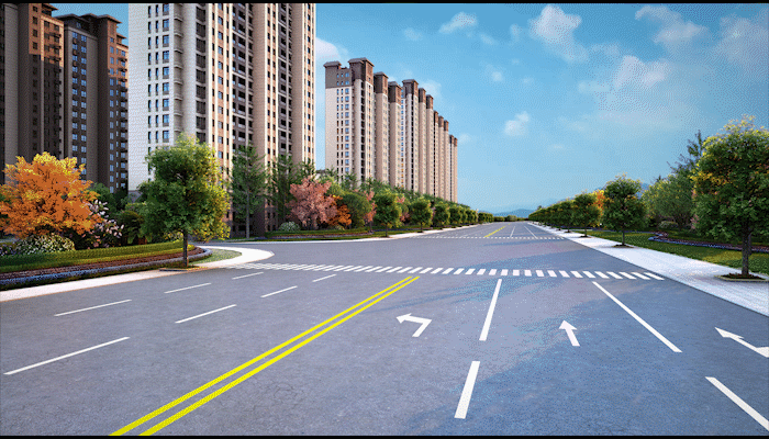 道路 公路 马路 城市道路 规划 规划_lzjp作品_场景现代场景_cg模型网