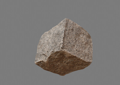 石头 石块 方块石头 岩石 小石头 花岗岩 精细的石头 石板  高低模型