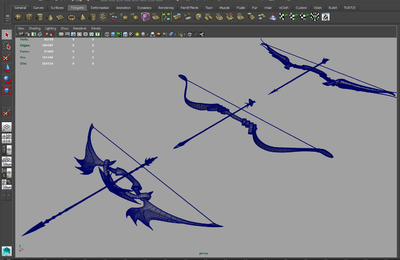 三把很好的弓箭 弩箭 箭 弓箭 大弓 長_cgman68作品_武器冷兵器_cg