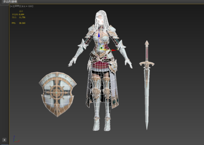 PBR 次世代模型-女人模型库-3ds Max(.max)模型下载-cg模型网