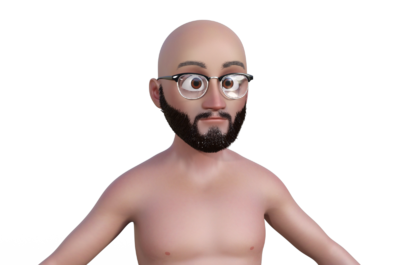 卡通男人 成年男性 卡通父亲 爸爸 光头 大胡子 眼镜男