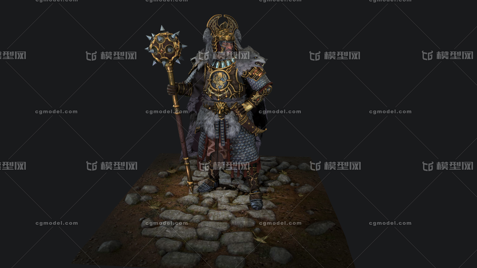 次世代国王 古代君主 狼皮盔甲