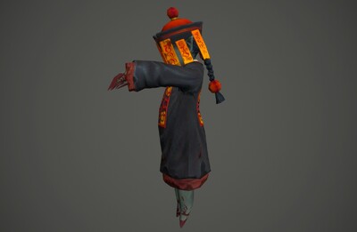 写实简模僵尸 小僵尸 僵尸小孩_marian作品_人物孩子-男_cg模型网