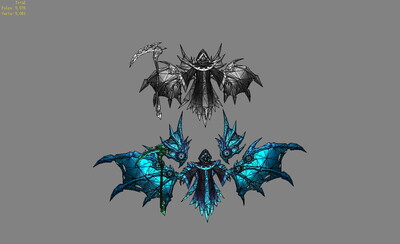 死神翅膀幽灵镰刀幽魂鬼魂生命收割