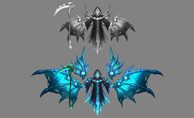 死神翅膀幽灵镰刀幽魂鬼魂生命收割