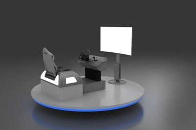 vr设备 虚拟现实 vr体验设_爱自由的我作品_工装娱乐空间_cg模型网