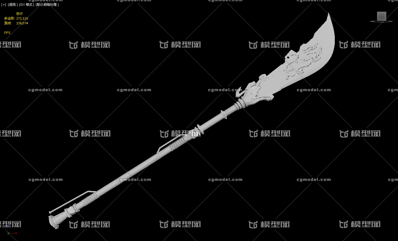 机械青龙偃月刀关公关羽,关云长大刀机械刀