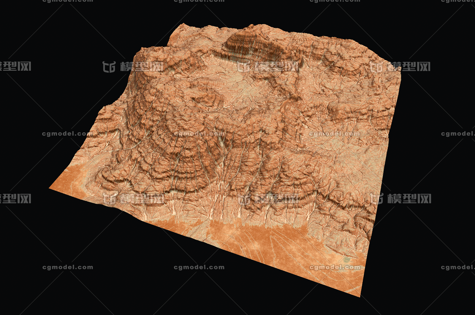 次世代 火星地形 山谷 沙漠 戈壁 砂岩 山脉 星球 陆地 外星地形 山丘